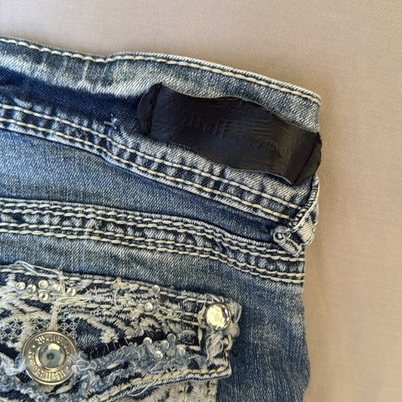 WallFlower Jeans vintage cuff distressed size 7 (A3) - Picture 6 of 7